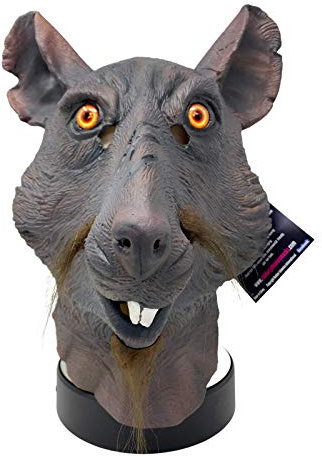 Rubber Johnnies Rat MASK, Hero Splinter, Ninja Animal, Latex Movie Quality, Turtles, Fancy Dress Party, COSTUME MASKS