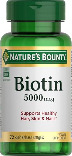 Nature’s Bounty Biotin 5000 mcg, 150 Rapid Release Softgels