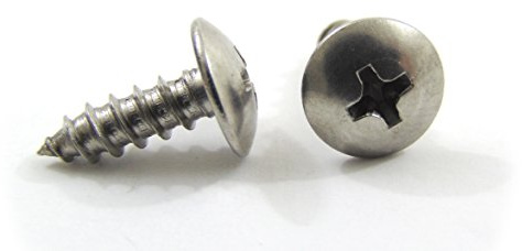 #10 x 3/4 Stainless Truss Head Phillips Wood Screw (100pc) 18-8 (304) Stainless Steel Screws by Bolt Dropper