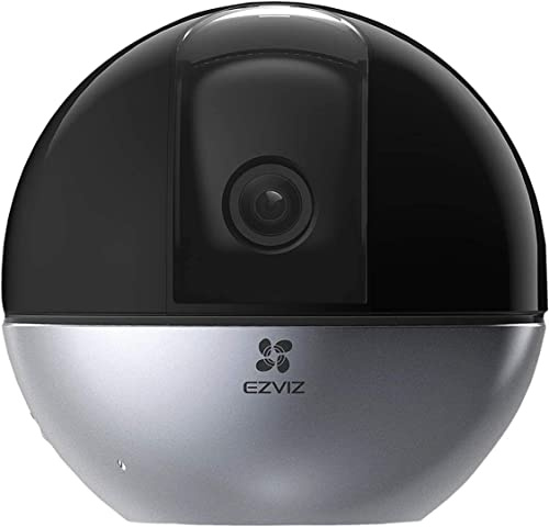 EZVIZ C6W Pan/Tilt Indoor Security Camera, 2K Resolution, Smart Night Vision, Auto Motion Tracking, Smart Lens Shutter, Two-Way Audio, H.265