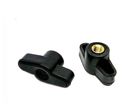 JOELEW Schmetterlingsmutter 10 Teile/los M4 M5 M6 M8 T Typ Pflaume Bakelit Hand Ziehen Muttern Schwarz Rändelmuttern Spannknopf Manuelle Mutter FlüGelmuttern