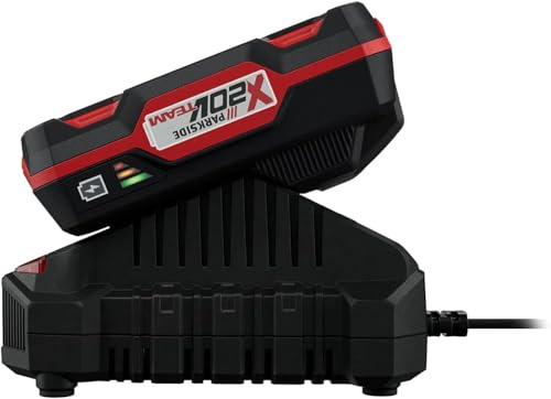 Parkside Rechargeable Battery 20v 2Ah PAP 20 B1 + Charger PLG 20 C1 for all Parkside X 20V Team Series Tools