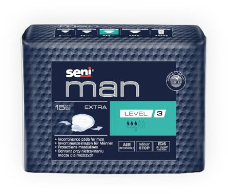 Seni Man Extra Livello 3 Incontinenza Inserisci 15 pezzi