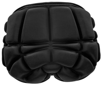 Milageto Equipo Protector de esquí, Protector de coxis, Pantalones Acolchados portátiles, cómodo cojín para el Trasero, para monopatín, Patinaje artístico, Negro, niños