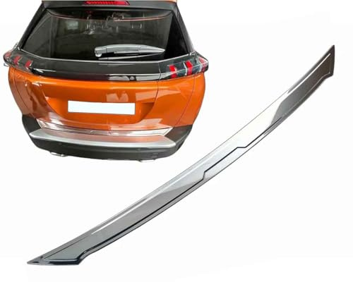 Protector Paragolpes Trasero Compatible con Peugeot 2008 II - Desde 2019+ Acero Inoxidable Cromado Proteccion para Borde del Maletero De Carga
