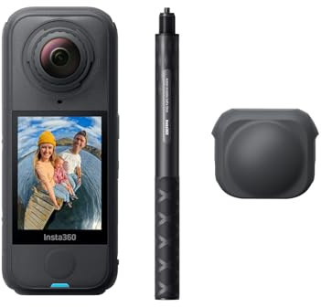 Insta360 X4 Air Snowboard Bundle - Waterproof & Light 165g 8K 360 Camera, Invisible Selfie Stick, Replaceable Lenses, Shoot First & Frame Later, Built-in Wind Guard, Stabilization, AI-Powered App