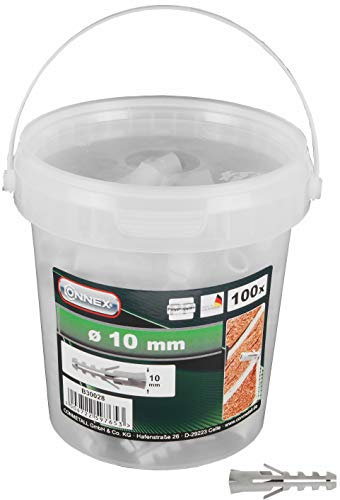 Connex B30028 Lot de 100 Chevilles universelles nageoire 10 mm