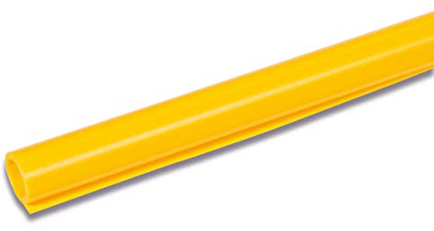 HERMA 2 m x 40 cm Non Adhesive Mat Book Cover Plastic Film Roll, Clear Yellow
