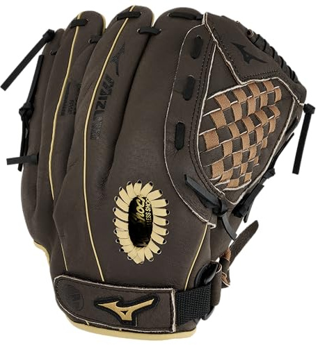 Mizuno unisex teen 11.5 Prospect Series PowerClose Baseball Glove 11 5 , Brown Tartan Flex Web, 11.5 US