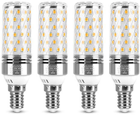 Vicloon LED Maiskolben Lampen,4er-Pack E14 Mais Glühbirnen,10W 1300LM,Warmweiß 3000K,Groß Abstrahlwinkel 360°,Kein Flackern,Led Leuchtmittel