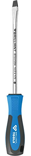 BRILLIANT TOOLS BT031054 Tournevis plat, 10,0 x 175 mm [Powered by KS TOOLS]