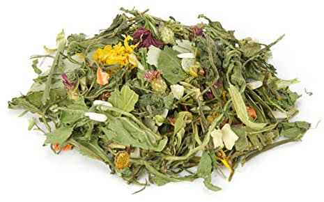 Mr. Crumble Frühlingshauch Struktur-Futter mit Kräutern und Gemüse für Kaninchen Meerschweinchen und andere Nager 1 kg