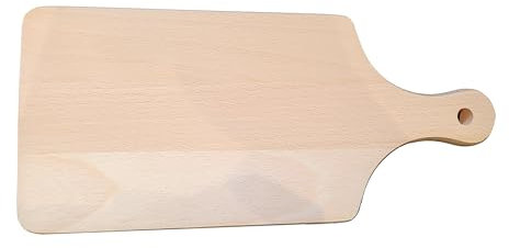 Wooden World - Tabla de Cortar Tradicional de Madera de Haya (14 x 30 cm)
