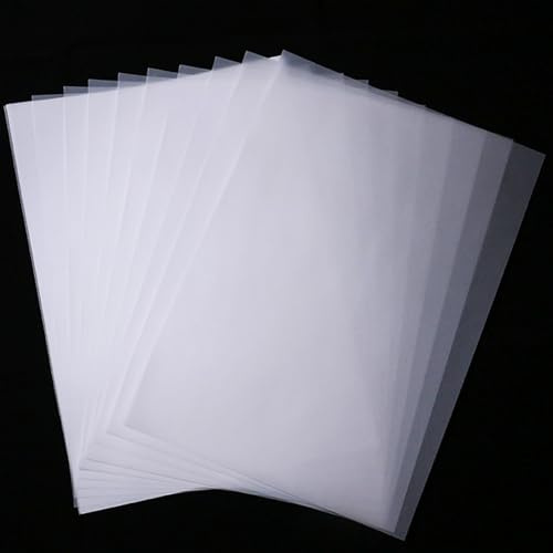 100 Feuilles Papier Calque A4 (73g/m²), 210x297mm, Transparent pour Impression, Dessin,Scrapbooking, Calligraphie, Cartes de Vœux et Décoration (73g/m²)