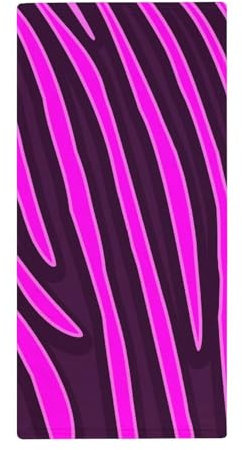 Badetuch, Hot Pink, Zebramuster, sehr saugfähig, ultraweich, Handtuch für Badezimmer, Küche, Yoga, Fitnessstudio, Hotel, 73,7 x 35,6 cm
