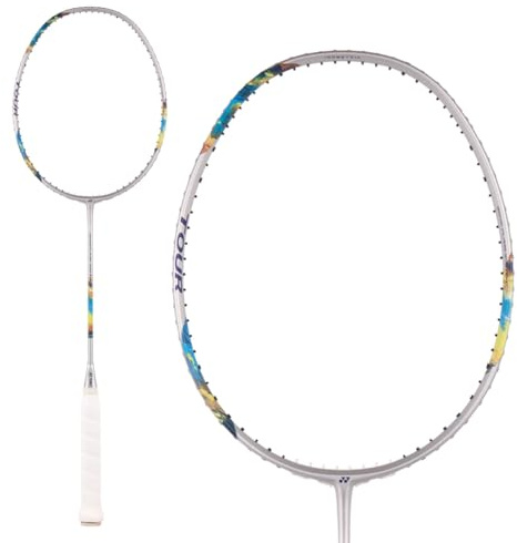 Yonex Nanoflare 700 Tour Unstrung Badmintonracket - Silver/himmelsblå