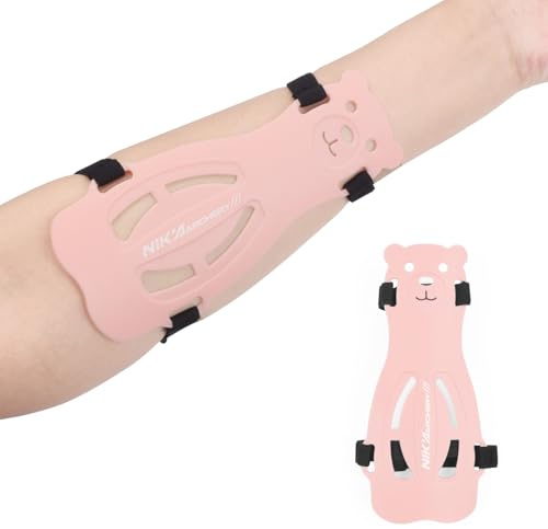 Archery Arm Guard Youth Forearm Guard Shooting Wrist Protector Adjustable 2-Strap,Pink