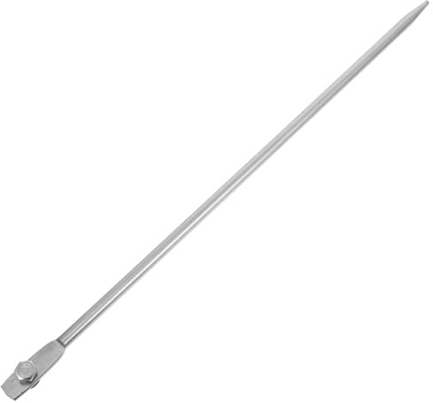 Lurrose Varilla Metálica para Puesta a Tierra, Estaca Galvanizada de 12X500 MM y Aplicaciones en Jardín, Diseñada para Uso Exterior y Protección de Equipos Eléctricos