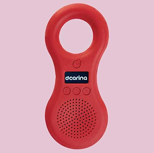 Ocarina Player - Édition Classique 2025 (Rouge Feu) – Le Lecteur Audio des Enfants, fabriqué en Italie. Portable, Antichoc, Durable. Connexion Bluetooth.