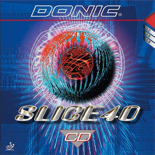 DONIC Belag Slice 40 CD Farbe 1,8 mm, schwarz, Größe 1,8 mm, schwarz