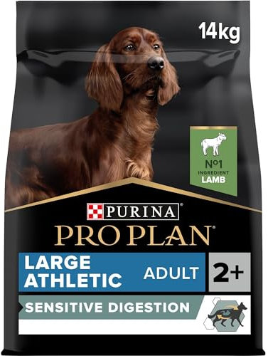 Pro Plan Large Athletic Adult Sensitive Digestion, Hundefutter trocken, reich an Lamm, 1er Pack (1 x 14 kg)