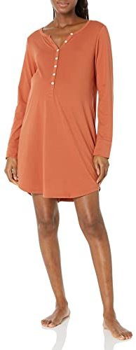 Amazon Essentials Chemise de Nuit pour Allaitement Femme, Terracota, XXL