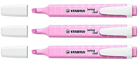 STABILO Set of 3 Cool Pastel Purple Frosted Swing Highlightersaa