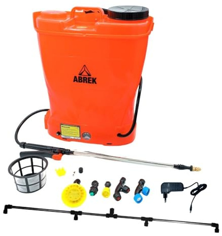 ABREK Pompa A Zaino IRROK Batteria 16 LT Lancia TELESCOPICA/IRRORAZIONE IRRORATRICE DISERBO con Fusibile
