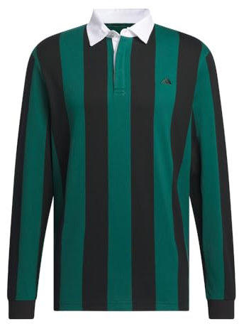 adidas Herren Go-to Long Sleeve Rugby Polo Shirt Golfhemd, Cgreen, S