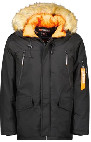 Geographical Norway Arnold Men, Parka da uomo Uomo, Noir,