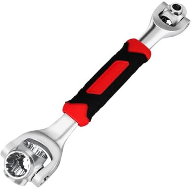 PCVANLEY 52 in 1 Universal Socket Wrench, Multifunction Repair Tools with 360 Degree Rotating Head, Fit for Vehicle,Bike,Home
