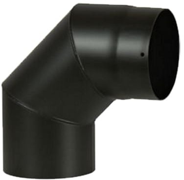 Curva a 90° Verniciata per Fumisteria – in Acciaio al Carbonio SP. 20/10- per Stufe a Legna – Diametro 120mm
