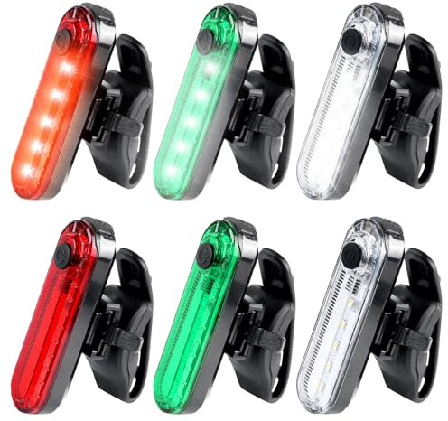 PORFOYO 6pcs Feux De Navigation Pour Bateau, Feux Navigation Bateau, Lampes De Navigation À Led Lumières Poupe Bateau Lumières Led, 4 Types De Mode Clignotant, Pour Ponton, Bateau, Yacht, Kayak