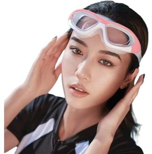 TFixol Lunettes de natation – Bouchons d'oreilles monobloc galvanisés pratiques pour la plongée adultes hommes femmes lunettes de natation yeux