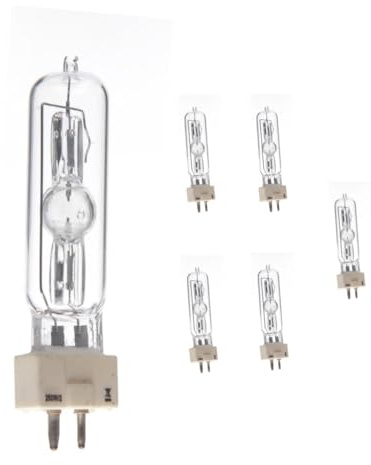 ASMSLIT 6 Pack MSD 250W/2 GY9.5 Metal Halide Lamp msd250w for 250W Stage LAMP 8000k msd250 /2 HSD250W/80 ms Stage Light Bulb msd 250 2