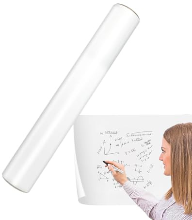 Etiqueta de Pizarra Blanca,Pegatinas de Pizarra Blanca para Pared | Papel pintado de pizarra electrostática | Adhesivo de tablero extraíble para bricolaje, película de papel de escritura suave para el