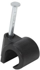 Grapas Para Cable Ø 4 A 7 Mm Negro Bolsa De 100