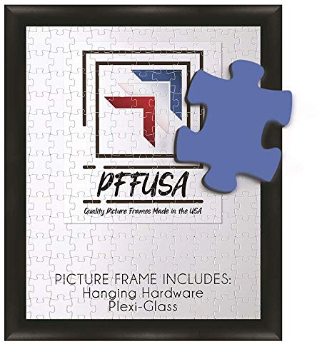 PFFO 18x24 Puzzle Frame for Jigsaw Puzzles, Black Picture Frame for Modern or Traditional Wall Decor