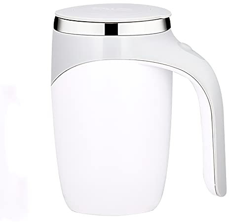Taza de café magnética automática, taza de mezcla giratoria de viaje para oficina en casa, divertido vaso de café eléctrico de acero inoxidable, adecuado para café, leche, cacao y otras bebidas