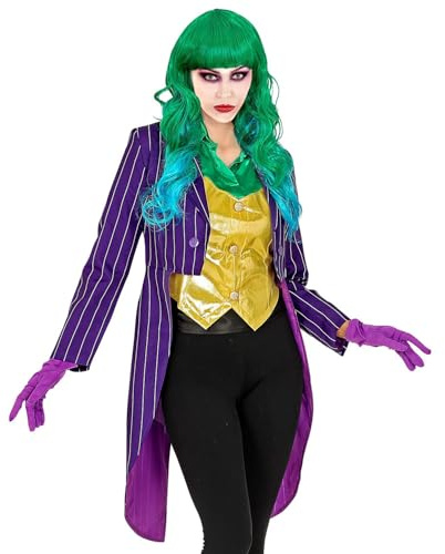 W WIDMANN MILANO Party Fashion - Costume Evil Clown, queue de pie, clown d'horreur, Halloween, déguisements de carnaval