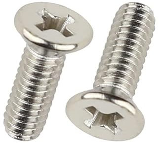 Viti M1.6 * 3/4/5/6/8/10/12 Continuante Testa a Vite a Vite a Vite Acciaio Acciaio nichelato (Color : 100PCS, Dimensione : 3mm)