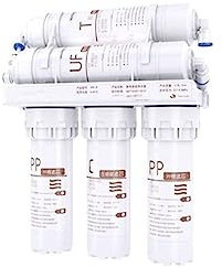 Sistema de filtración de agua por ósmosis inversa Purificador de agua de 5 etapas, filtro de agua del grifo de la cocina for beber directamente en el hogar, sistema de purificación de agua de seis ult