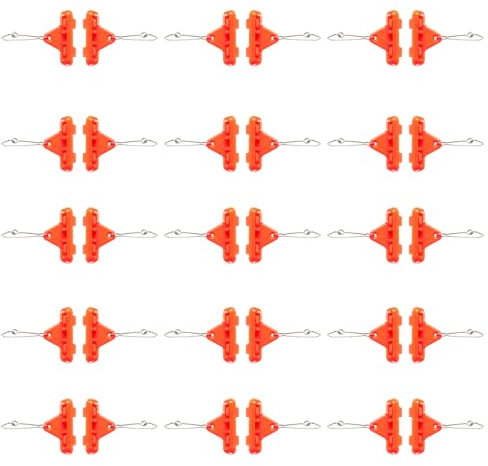 30 Stück Angel-Sinker-Slides, Angelschnur-Sinker-Slides Catfishing Heavy Duty Professionelle Angelgewichtsschieber für geflochtene Schnur, Angelzubehör für Wels, Striper, Surf, Angelvorfach