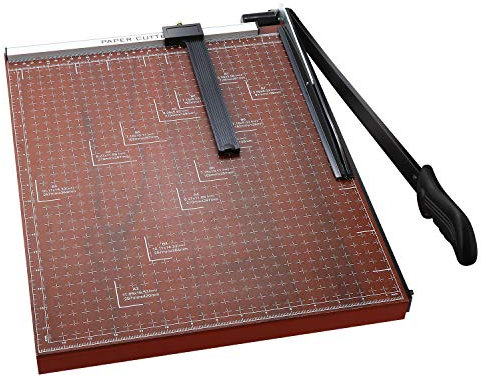 Nictemaw A3 Papierschneider, 520mm Profi Hebelschneider Holz Fotoschneider für Büro & Schule
