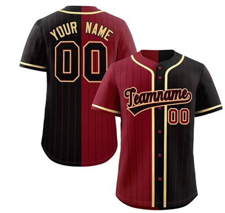 American Football Custom Jersey for Men Women Youth Personalised Name Number Team Name Logo Jerseys Customise Breathable Sports T-Shirts S-7XL red