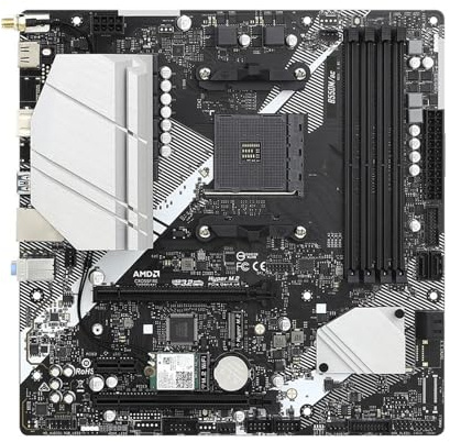 motherboards Fit For ASRock B550M/AC Motherboard Supports Ryzen 5 3600 5600G 5700X 5700X3D 5800X3D CPU 4xDDR4 4733MHz M.2 NVME MATX AMD AM4 Mainboard
