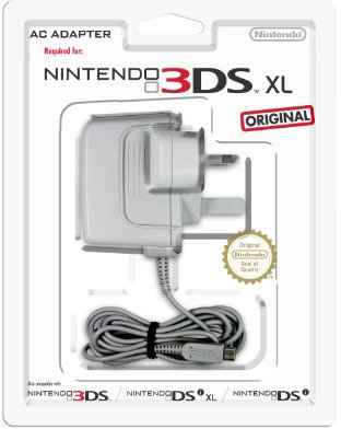 Nintendo AC Adapter (UK 3 Pin) for New Nintendo 3DS, Nintendo 3DS, Nintendo 2DS, Nintendo DSi, Nintendo DSi XL