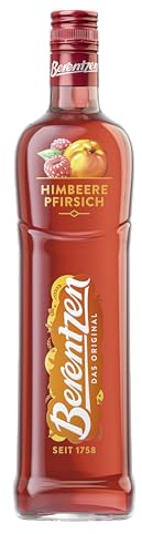 Berentzen | Himbeere Pfirsich | Reinste Destillate, vereint mit dem Geschmack von fruchtig-süßen Himbeeren und Pfirsichen | Perfekt gekühlt pur oder als spritzige Cocktailzutat | 0,7L | 16% Vol.