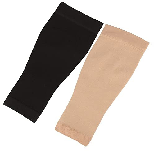 Beauty7 Lot de 2 couvre-tatouages unisexes Protection UV Sécurité Couleur Noir chair peau 2 pièces (03, XL), Noir, Medium