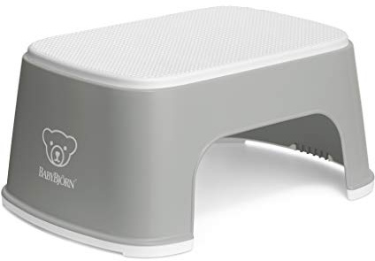 BabyBjörn Tritthocker, Grau/Weiß